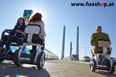Nino Robotics der neue elektrische selbstbalancierende Rollstuhl der 3 Personen Spass macht im FunShop Wien kaufen testen und probefahren