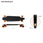 Original Yuneec E-GO elektrisches Longboard Skateboard Abmessungen im FunShop Wien kaufen testen und probefahren