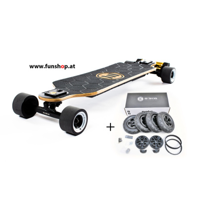 Evolve Bamboo GTX All-Terrain und Street 2in1 Longboard elektrisches Skateboard beim Experten für Elektromobilität im FunShop Wien testen und kaufen