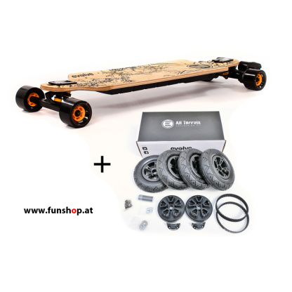 Evolve GT Bamboo Street All Terrain 2in1 elektrisches Skateboard beim Experten für Elektromobilität im FunShop Wien testen und kaufen