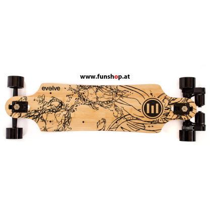 Evolve GT Bamboo Street elektrisches Skateboard von oben beim Experten für Elektromobilität im FunShop Wien testen und kaufen