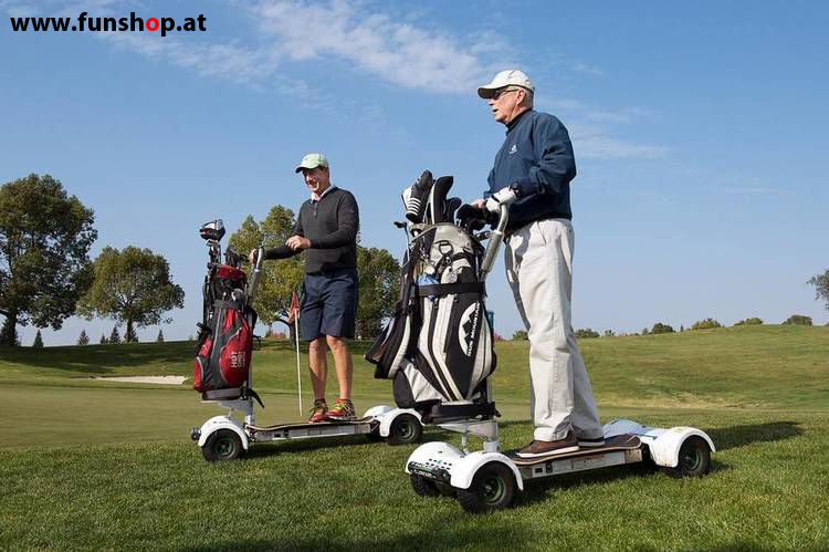 Golfboard der neue elektrische Golf Trolley für Jung und Alt der Spass am Golfplatz macht im FunShop Wien kaufen testen und probefahren