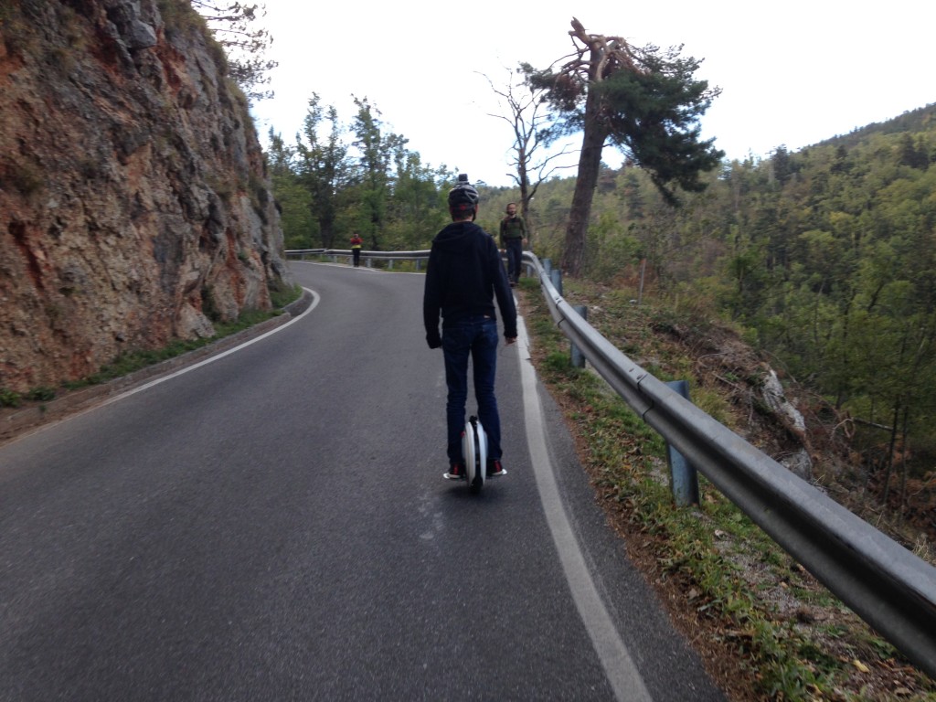 Unicycles auf der Hohen Wand