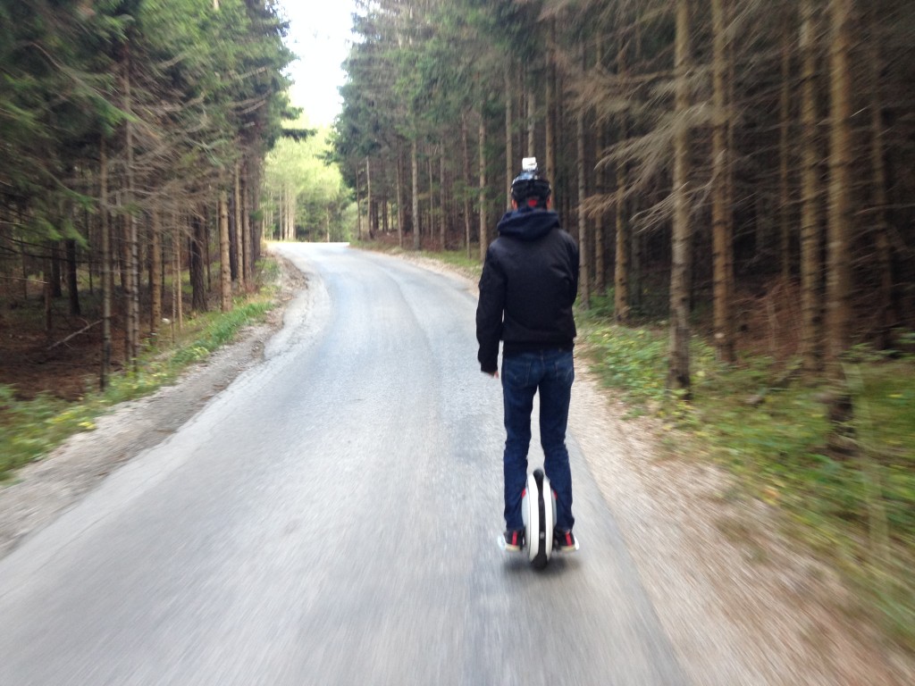 Unicycles auf der Hohen Wand