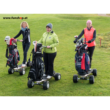 3 ladies using the MK Golfboard