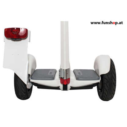 Ninebot Mini Street StVO weiss Minisegway von hinten beim Experten für Elektromobilität im FunShop Wien testen kaufen und probefahren