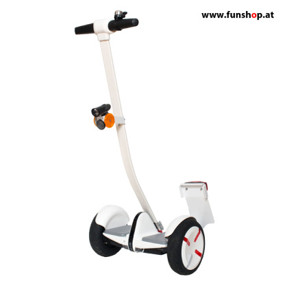 Ninebot Mini Street StVO weiss Minisegway von vorne beim Experten für Elektromobilität im FunShop Wien testen kaufen und probefahren