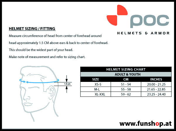 Wie misst man den richtigen Kopfumfang messen bei POC Helmen POC beim Experten für Elektromobilität im FunShop Wien testen und kaufen