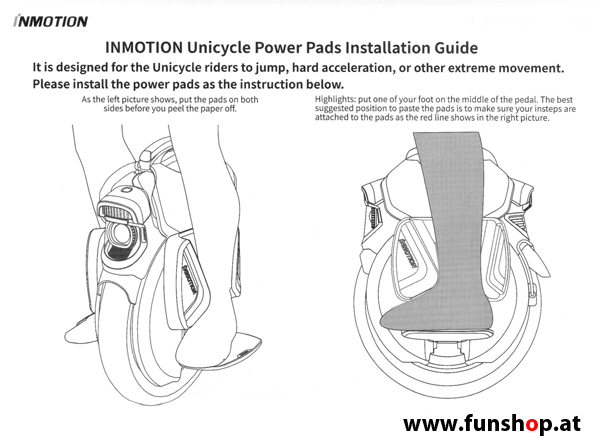 inmotion-v11-side-power-pads-electric-unicycle-funshop-vienna-austria