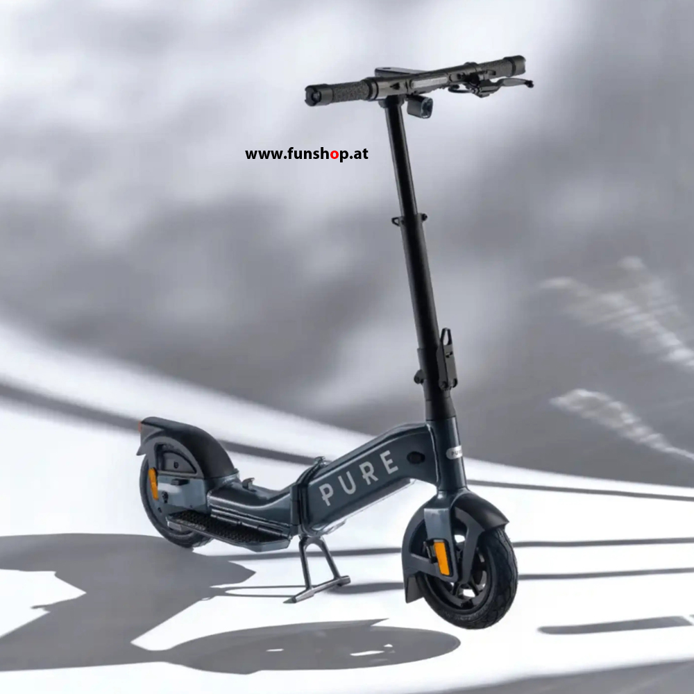 pure-advance-flex-faltbarer-elektroscooter-seitenansicht-funshop pure-advance-flex-foldable-electric-scooter-funshop