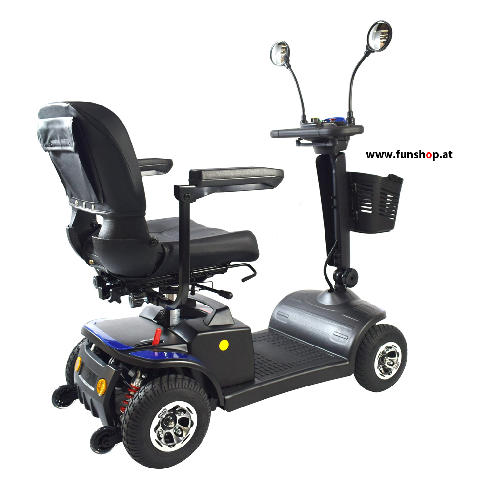 seniorenfahrzeug-ecosmart-elektroantrieb-lithium-ionen-akku-21ah-seitenansicht mobility-scooter-ecosmart-electric-lithium-ionen-battery-21ah-red